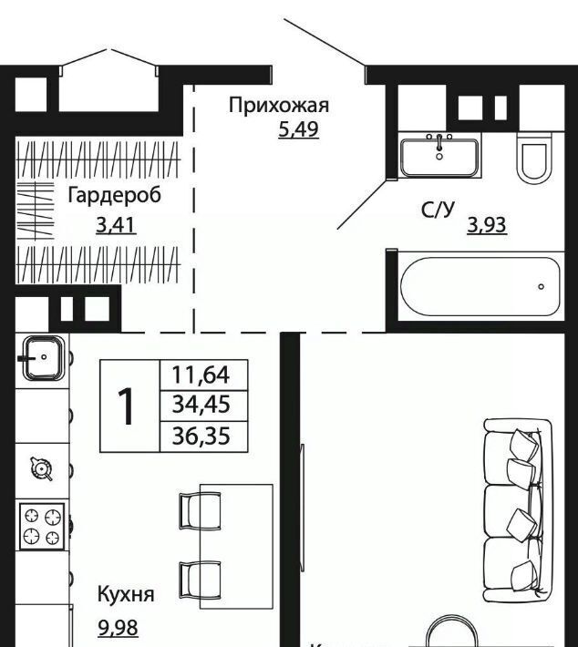 квартира г Ростов-на-Дону р-н Пролетарский ул Текучева фото 1