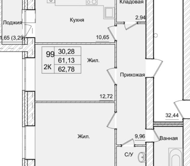 квартира г Калуга проезд 3-й Академический 6 городской округ Калуга фото 2