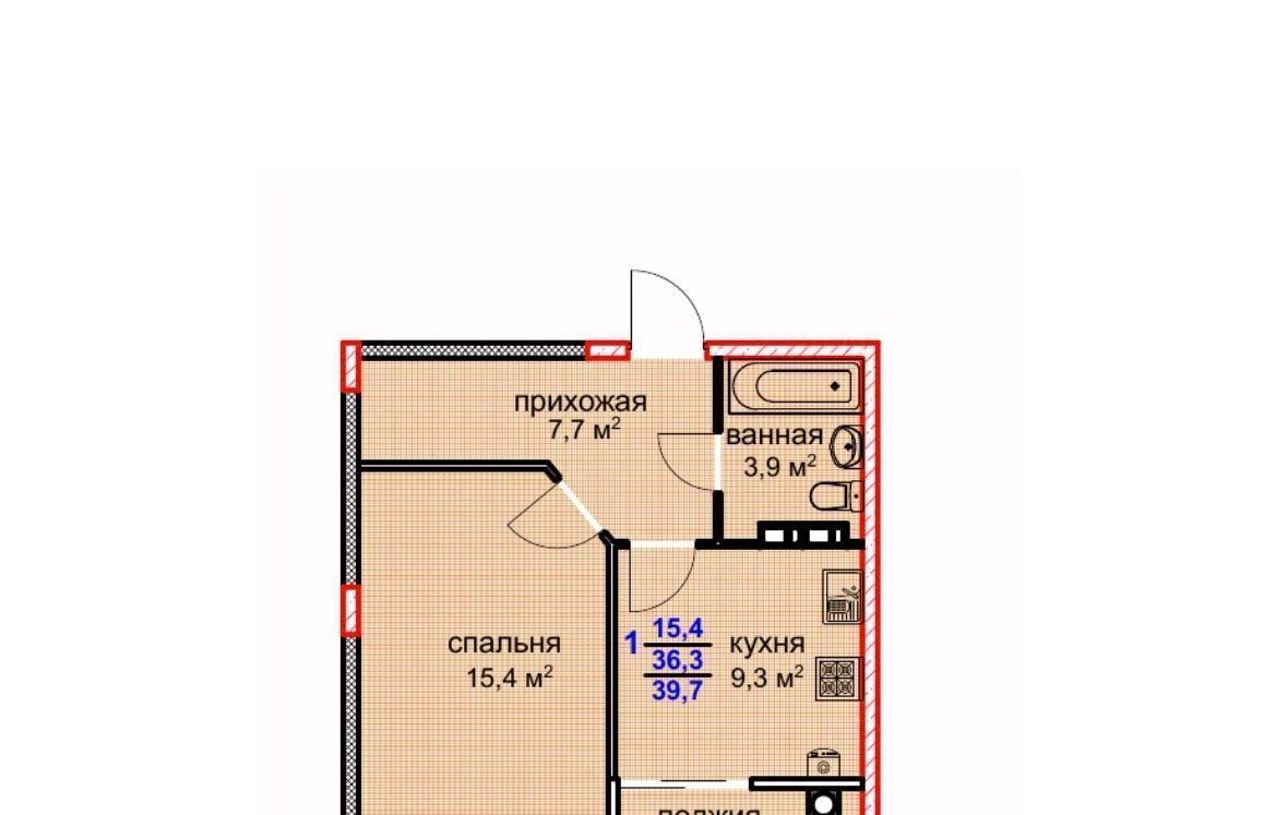 квартира г Ставрополь р-н Промышленный жилой квартал «Олива» № 35 мкр, Суворов фото 1