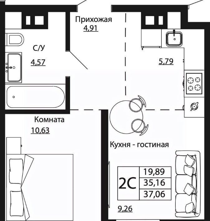 квартира г Ростов-на-Дону р-н Пролетарский ул Текучева фото 1