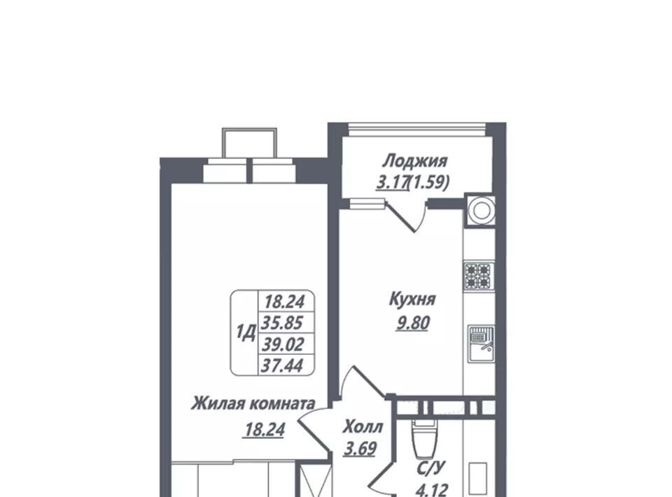 квартира г Ессентуки ЖК Озеро фото 2