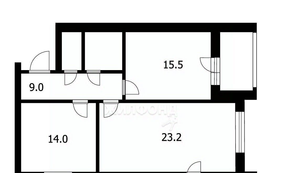 квартира г Томск р-н Кировский тракт Московский 83 фото 13