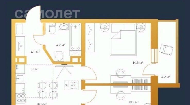 квартира г Томск р-н Ленинский ул Войкова 47 фото 2