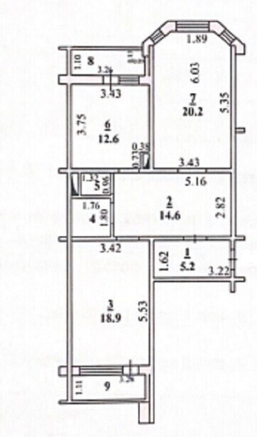 квартира г Липецк р-н Советский ул Свиридова И.В. 20к/2 фото 6