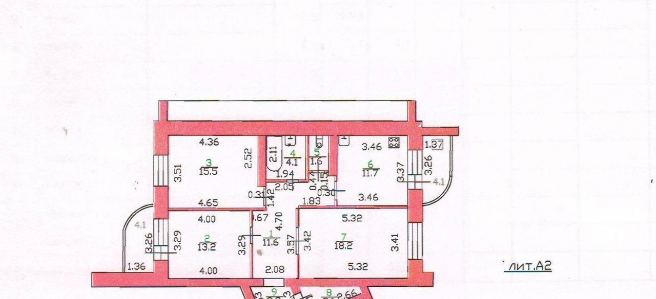 квартира г Орел р-н Северный ул Раздольная 37а фото 18