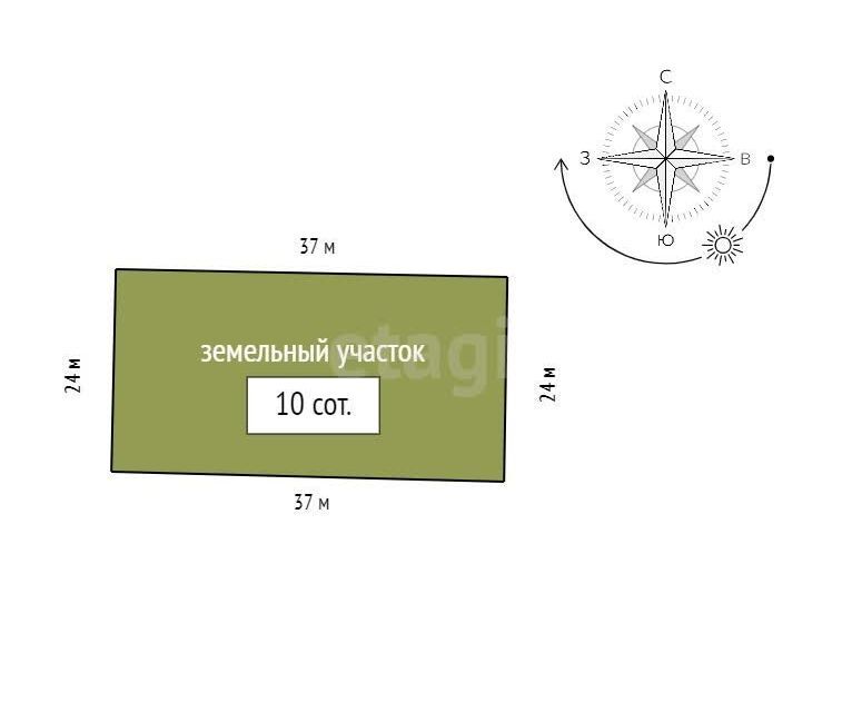 земля р-н Емельяновский снт Надежда 04К-296, 3-й километр фото 1