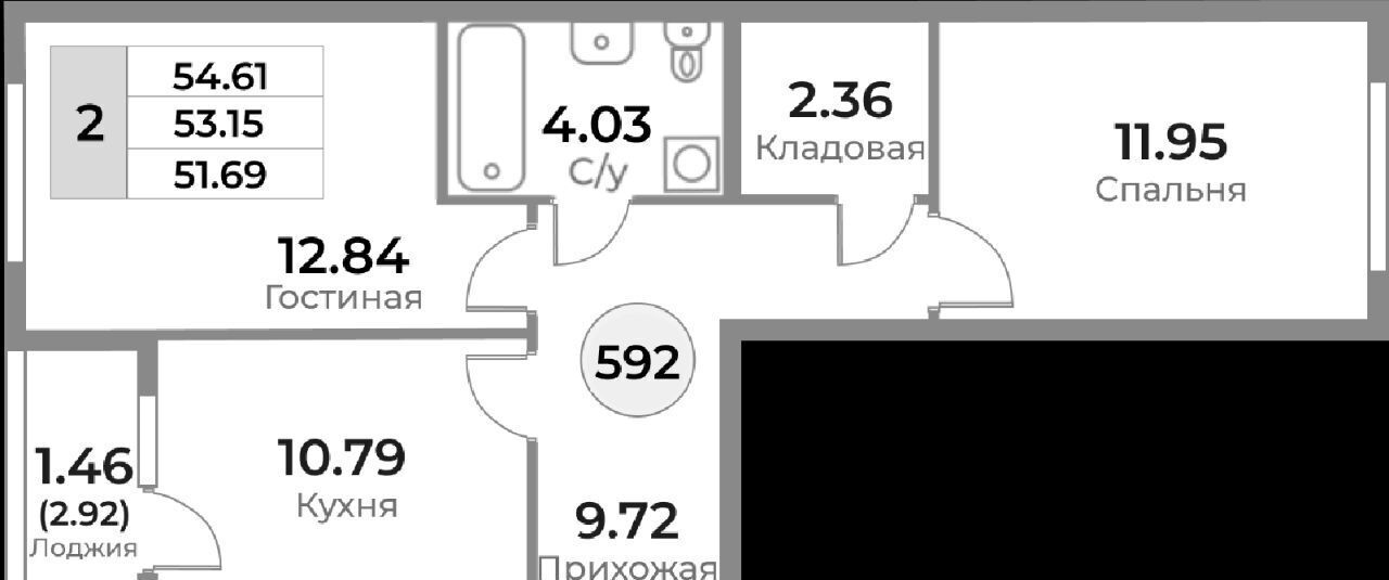 квартира г Калининград р-н Ленинградский ул Пригородная фото 2