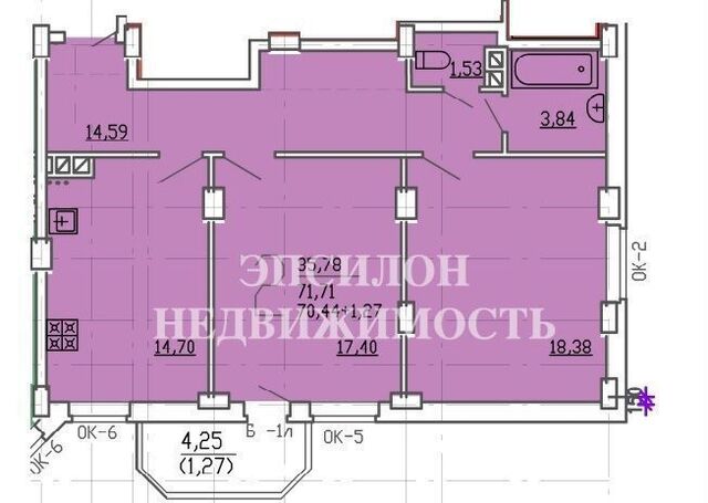 р-н Центральный пр-кт Вячеслава Клыкова 9б фото