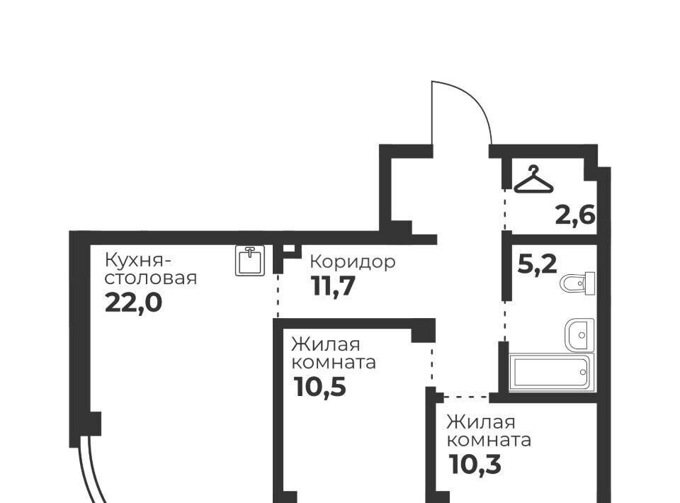 квартира г Челябинск п Бабушкина р-н Калининский фото 1