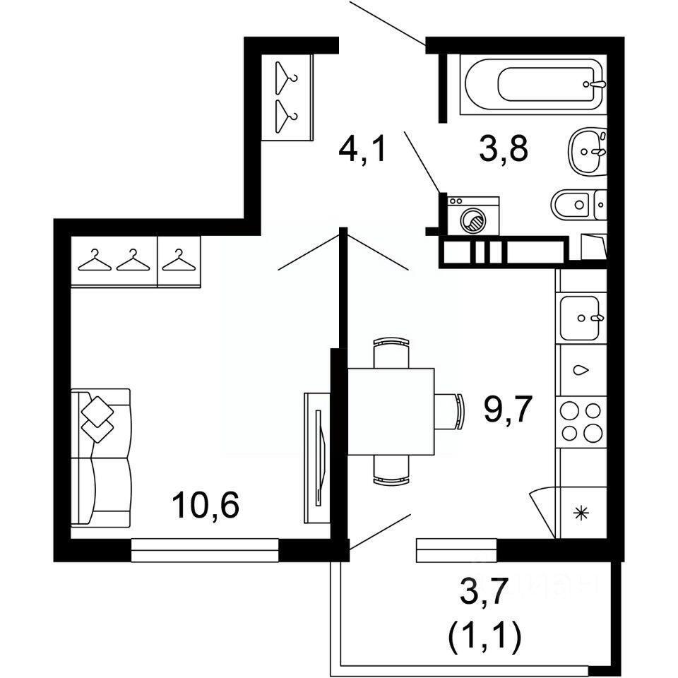 квартира г Сочи р-н Адлерский ул Искры 66/10 фото 1