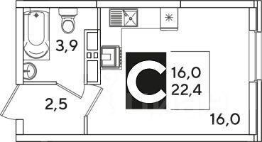 квартира г Краснодар ул им. Ивана Беличенко 103 ЖК «Самолет» фото 1