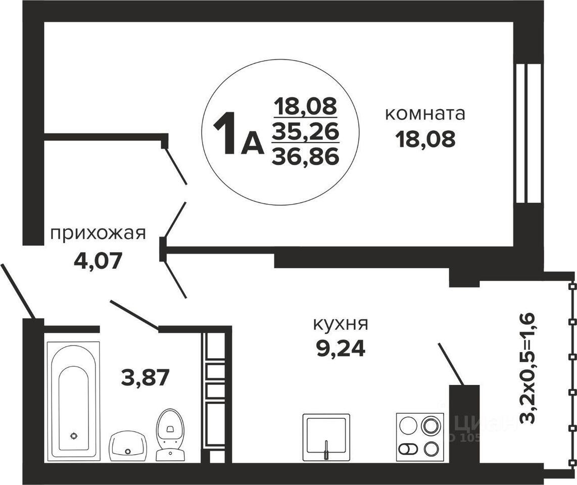 квартира г Краснодар ул Российская фото 1