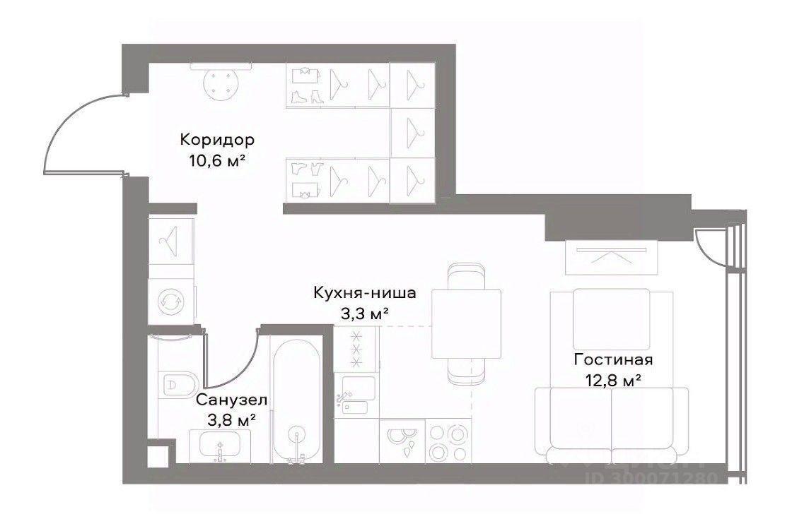 квартира г Москва ЗАО Беговой ул 3-я Ямского Поля 9/6 ЖК «A-Residence» Московская область фото 2