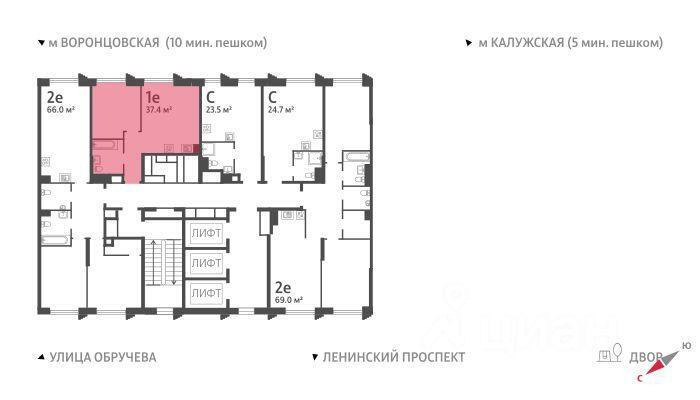 квартира г Москва ул Обручева Московская область фото 1