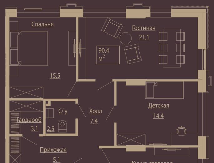 квартира г Новосибирск р-н Центральный ул Чаплыгина 54 фото 1