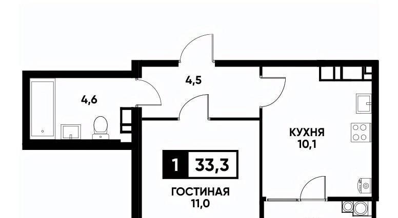 квартира г Ставрополь р-н Промышленный ул Андрея Голуба 14к/1 фото 1