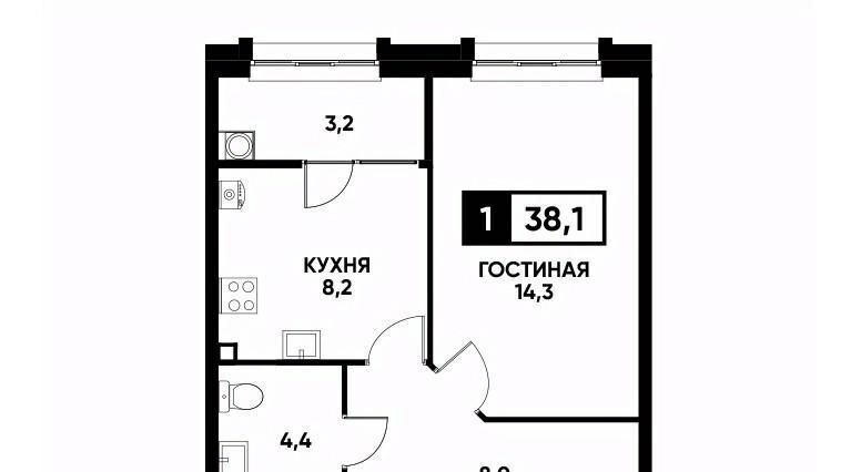 квартира г Ставрополь р-н Промышленный ул Андрея Голуба 14к/1 фото 1