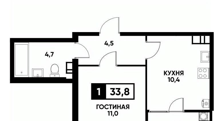 квартира г Ставрополь р-н Промышленный ул Андрея Голуба 14к/1 фото 1