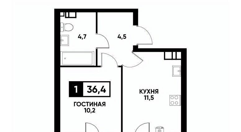 квартира г Ставрополь р-н Промышленный ул Андрея Голуба 14к/1 фото 1