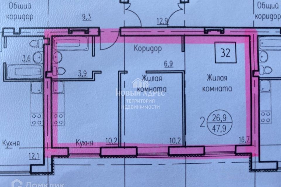 квартира г Калуга ул Братьев Луканиных 13 городской округ Калуга фото 8