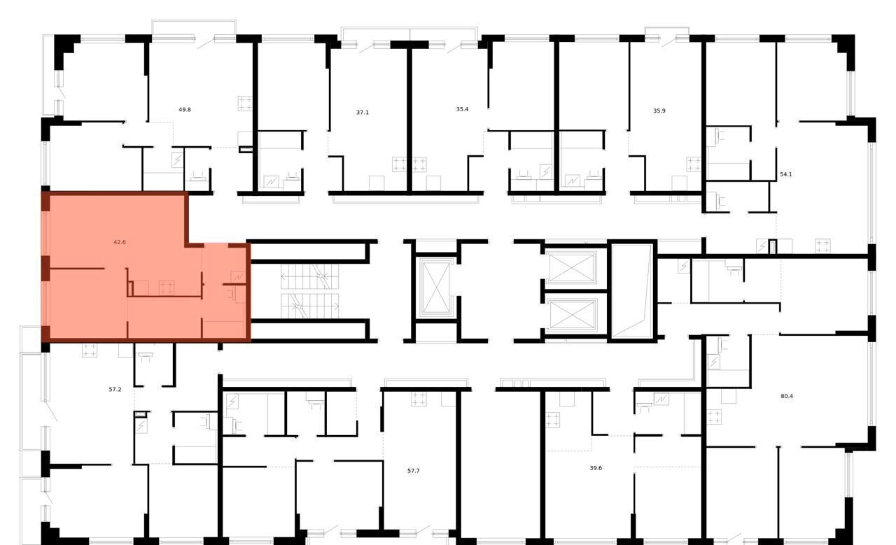 квартира г Москва метро Кунцевская ул Ивана Франко корп. 2 фото 2