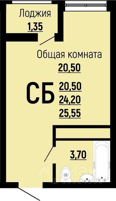 квартира г Краснодар ул Заполярная 37/5 Жилой комплекс «На Красных Партизан-2» фото 1