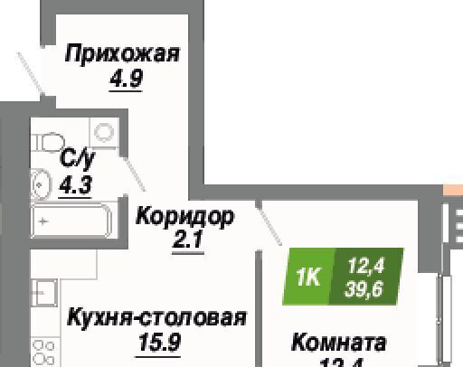 квартира г Новосибирск Заельцовская Калининский квартал жилой комплекс фото 2