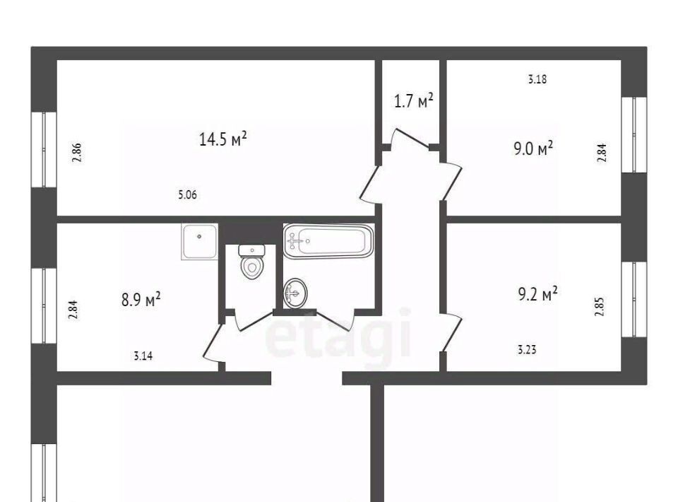 квартира г Красноярск р-н Свердловский ул Семафорная 189а фото 26