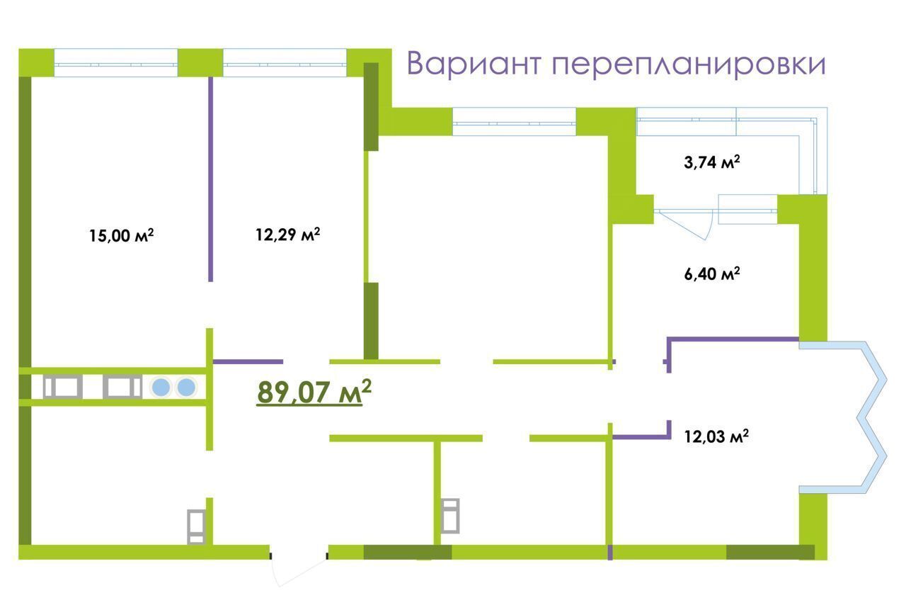 квартира г Астрахань р-н Ленинский ул Латышева 7 фото 3