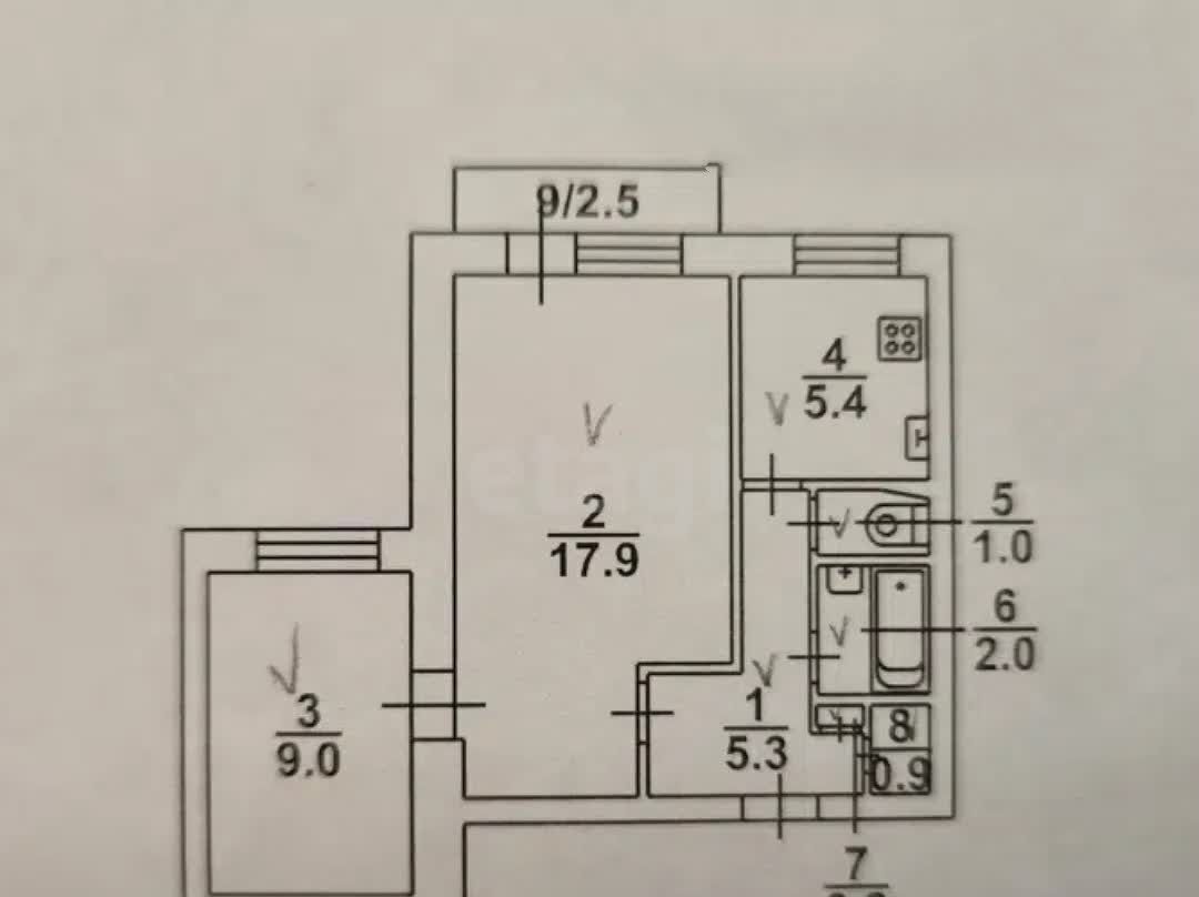 квартира г Саратов р-н Ленинский ул им Лебедева-Кумача В.И. 86 фото 9