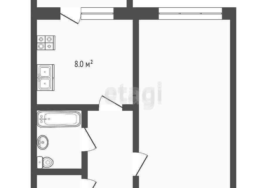 квартира г Тверь ул Паши Савельевой 23 Калининский район фото 6