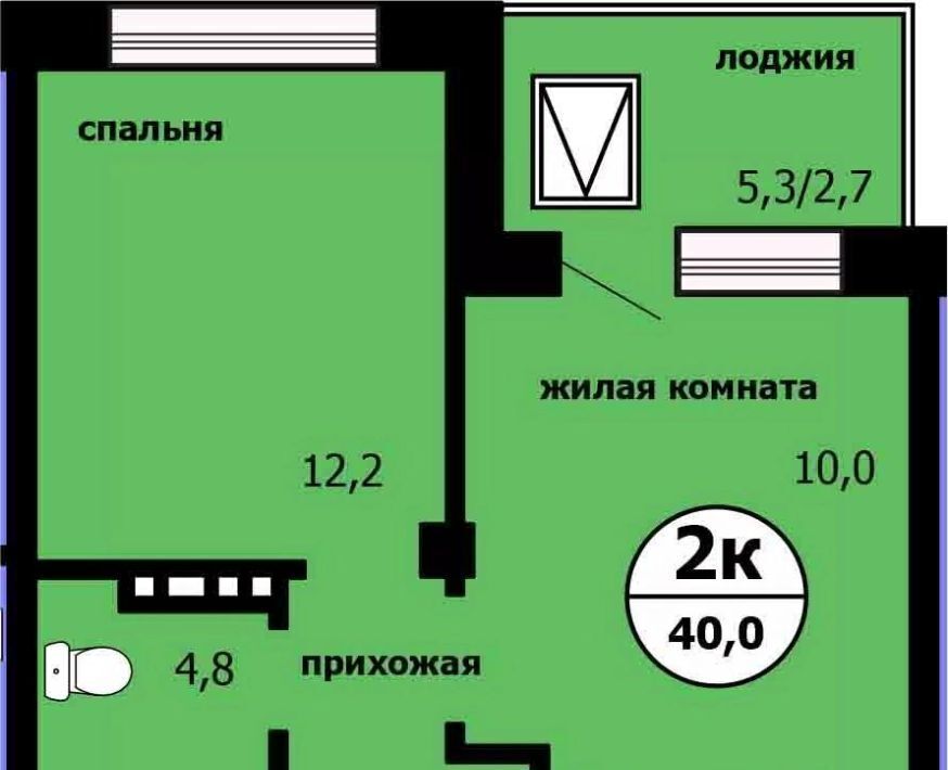 квартира г Красноярск р-н Свердловский Тихие зори ЖК «Панорама» фото 1