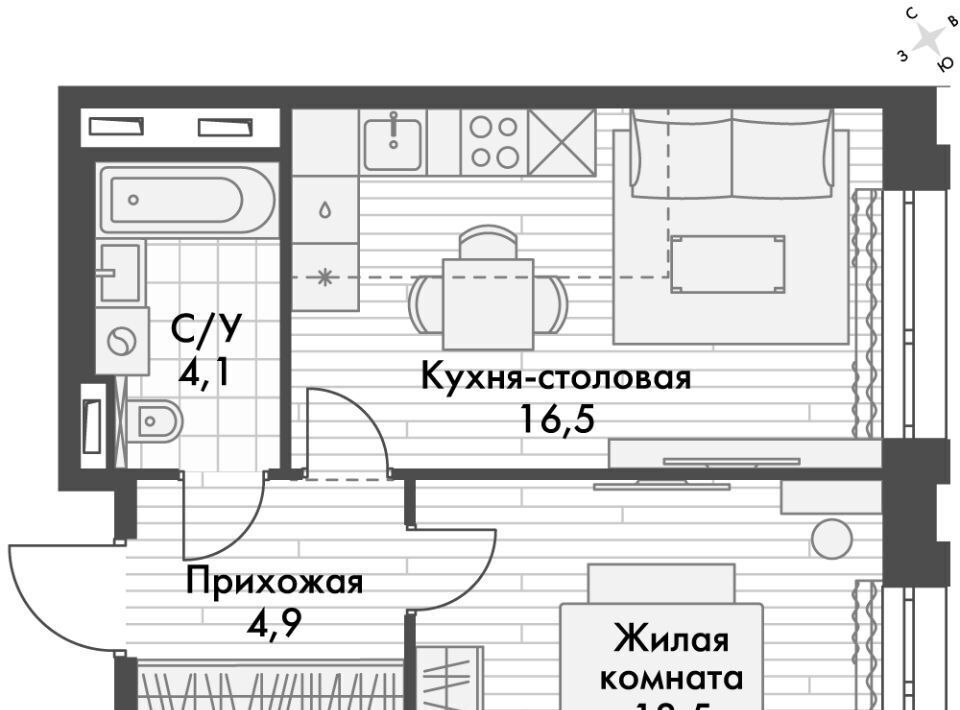 квартира г Владивосток р-н Ленинский ул Крылова 10 фото 1