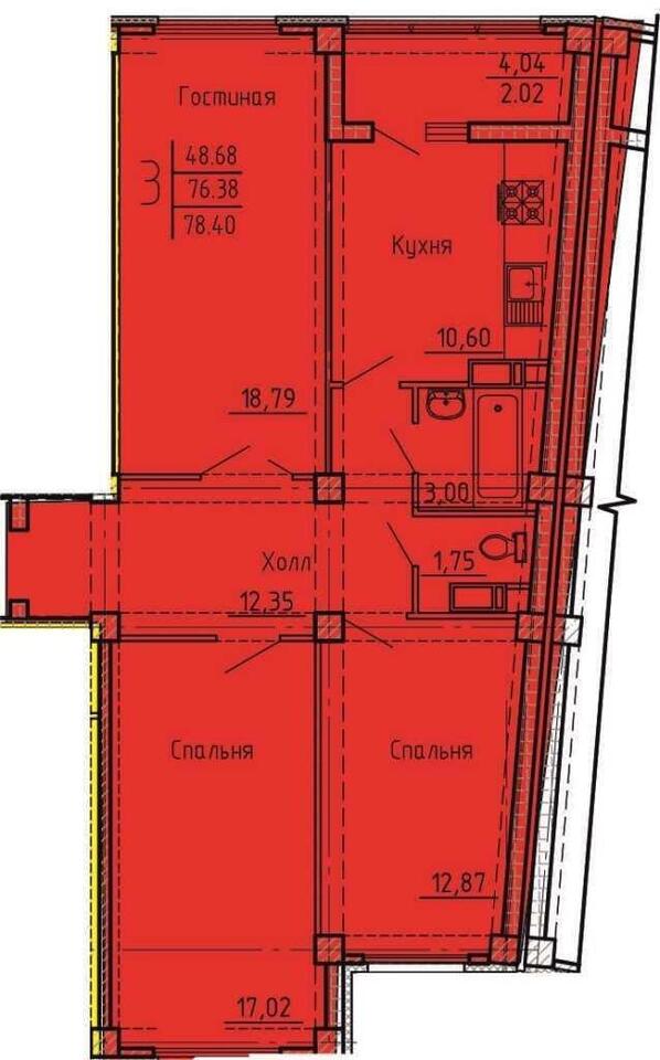 квартира г Пенза ул Генерала Глазунова 6 ЖК «Арбековская застава» фото 2