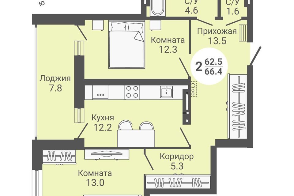 квартира г Новосибирск ул Петухова 168с городской округ Новосибирск фото 1