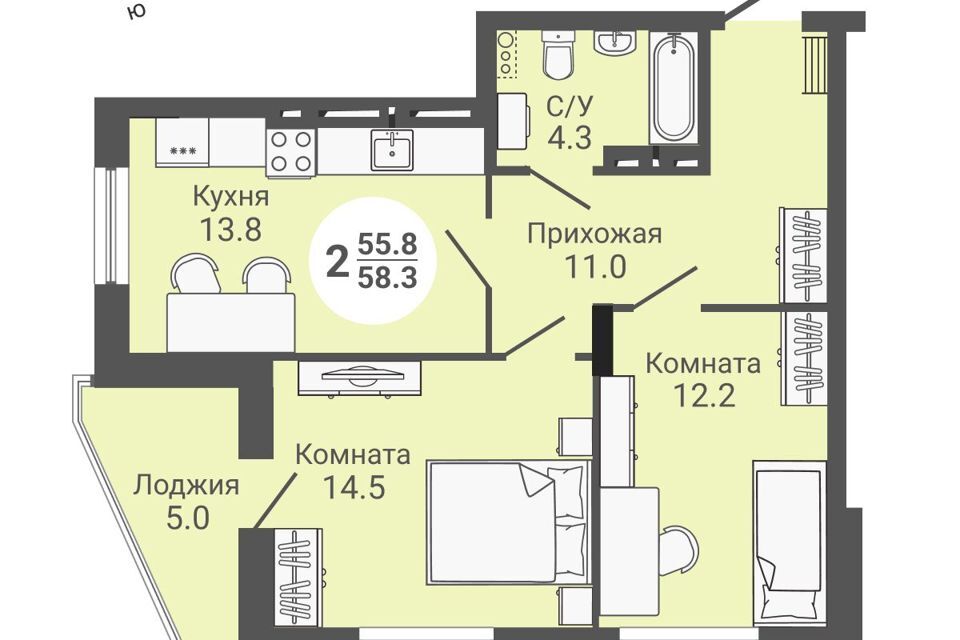 квартира г Новосибирск ул Петухова 168с городской округ Новосибирск фото 1