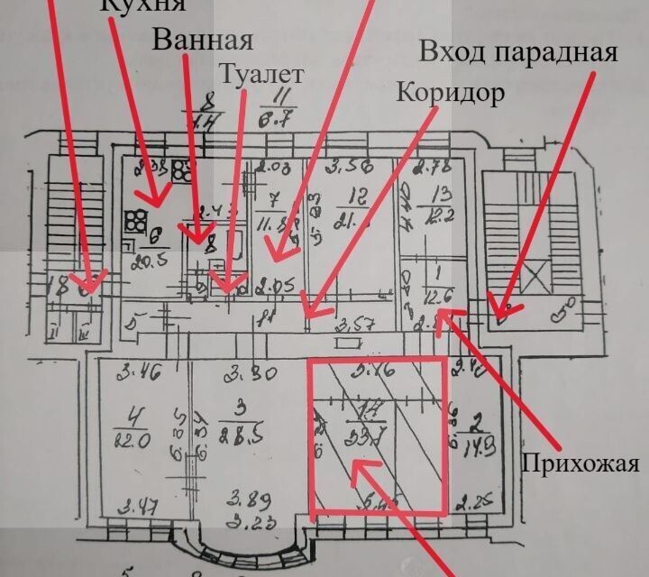 комната г Санкт-Петербург ул 5-я Советская 7/9 Центральный район фото 2