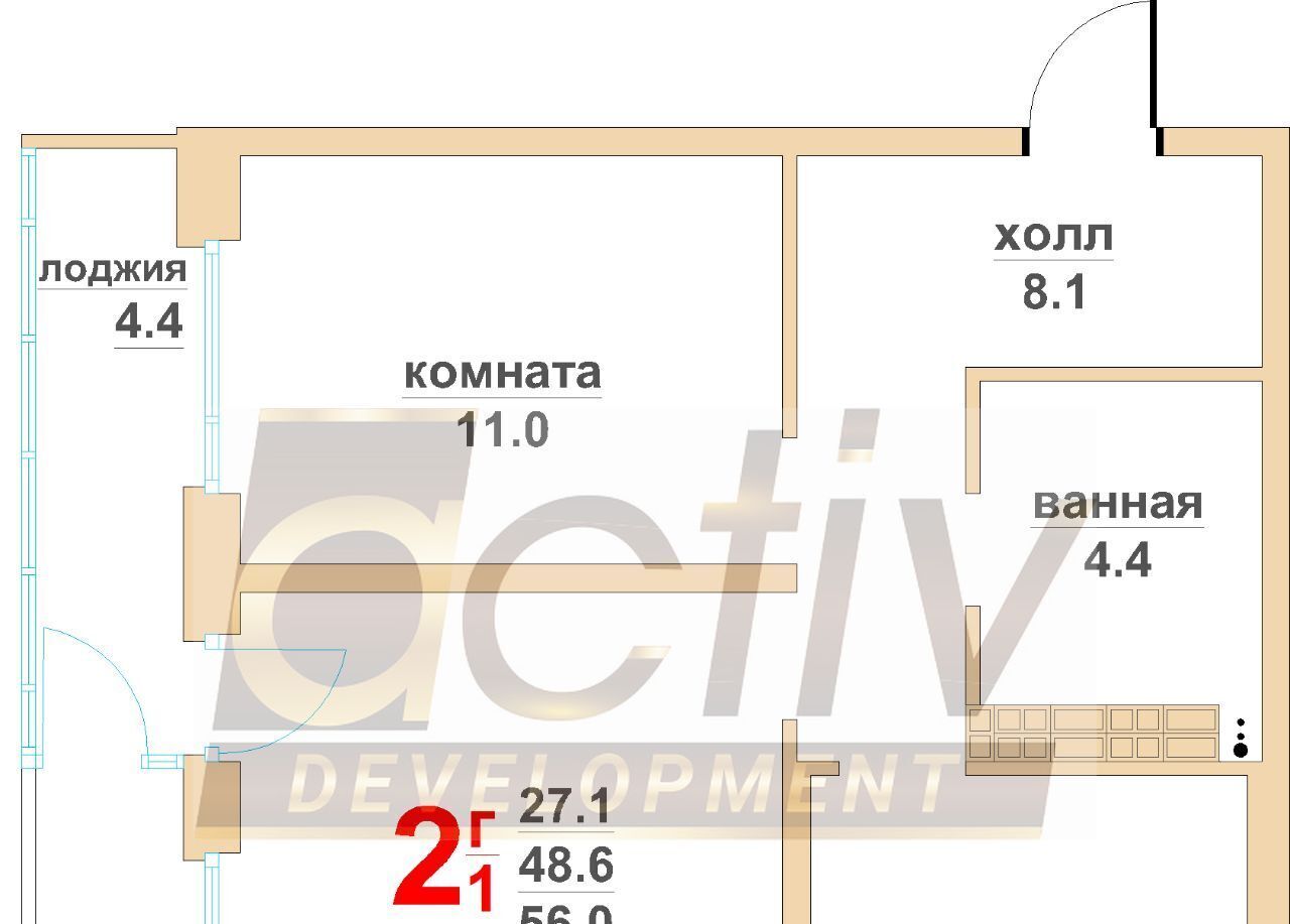 квартира г Верхняя Пышма ЖК «Успенский Смарт» Проспект Космонавтов фото 1