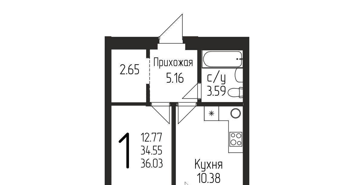 квартира г Уфа р-н Кировский ул Испытателей 89 фото 1