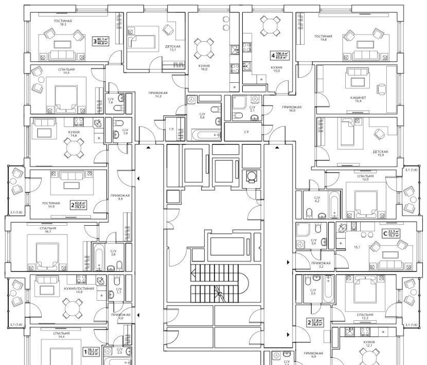 квартира г Москва метро Беговая ул Маргелова 3к/5 фото 2