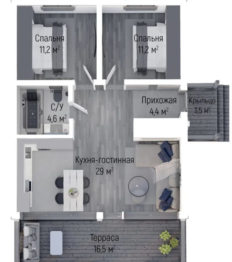 дом г Москва п Вороновское снт Поляна Марушкинское Новомосковский административный округ, Московская область, городской округ Наро-Фоминский, Апрелевка, д. Анкудиново фото 2