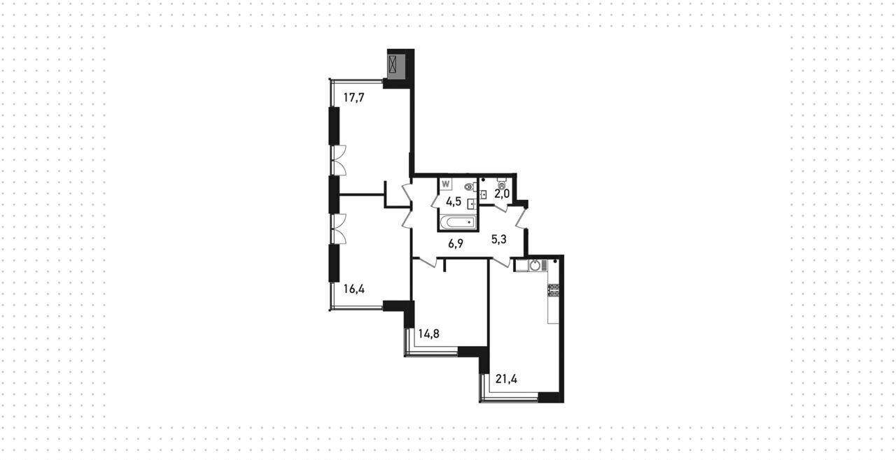 квартира г Москва Давыдково ул Нежинская 5с/1 фото 2