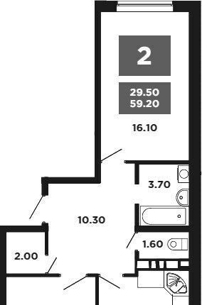 квартира г Краснодар р-н Прикубанский ул им. Мурата Ахеджака 12к/4 фото 2