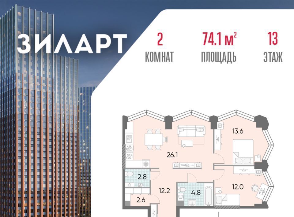 квартира г Москва метро Автозаводская ЖК «ЗИЛАРТ» 21/22 фото 1