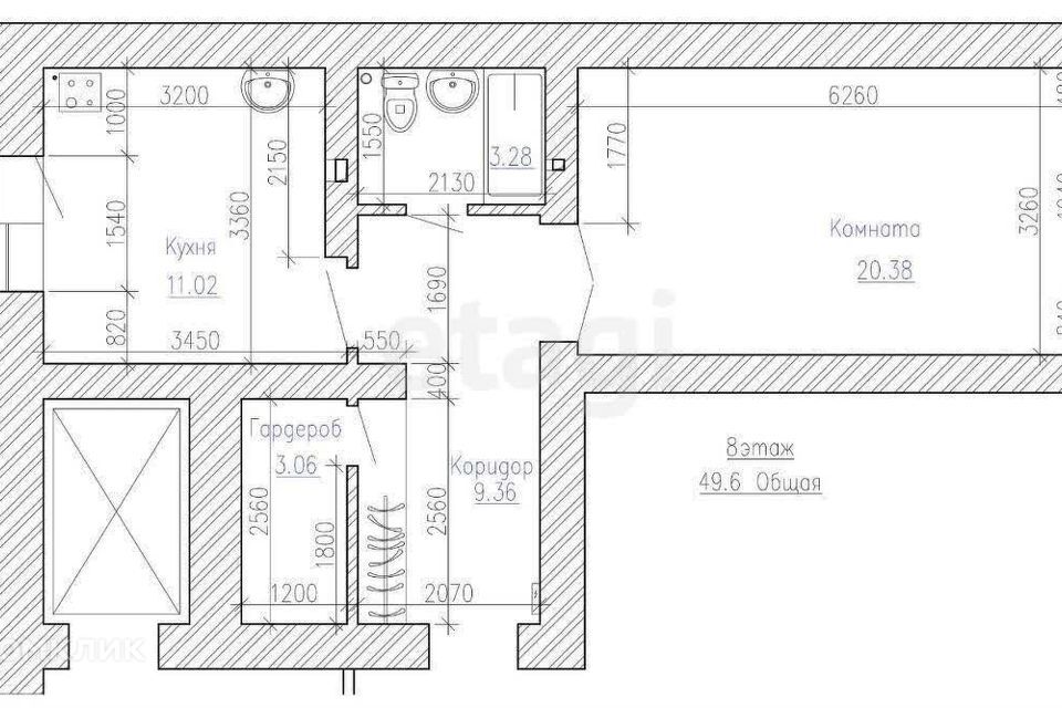 квартира г Казань ул Молодежная 3а городской округ Казань фото 6