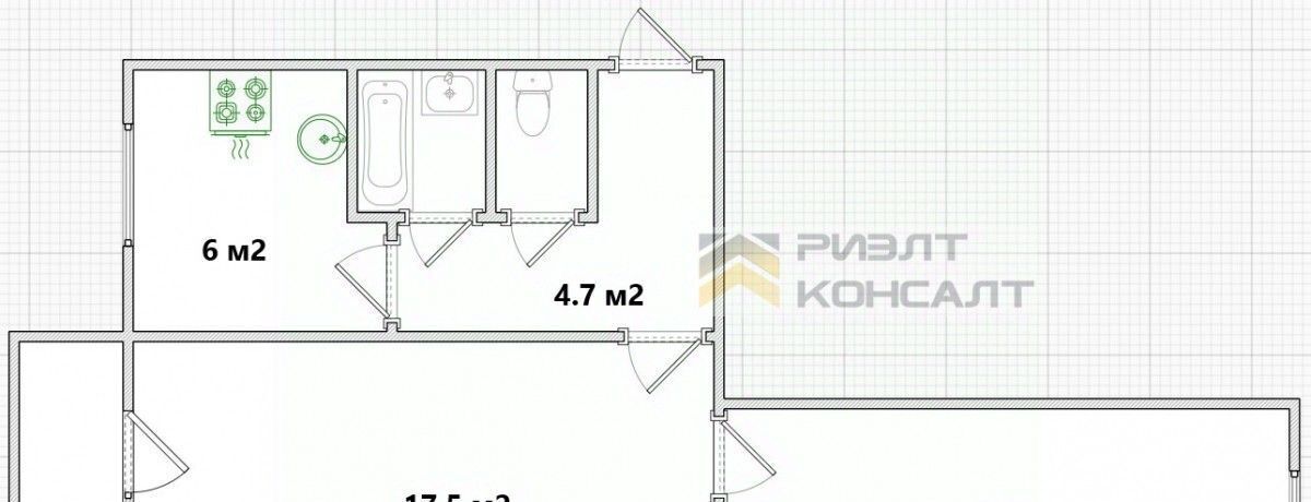 квартира г Омск р-н Кировский ул Лукашевича 1а фото 19