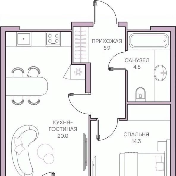 квартира г Пенза р-н Ленинский ул Революционная с 34 фото 3