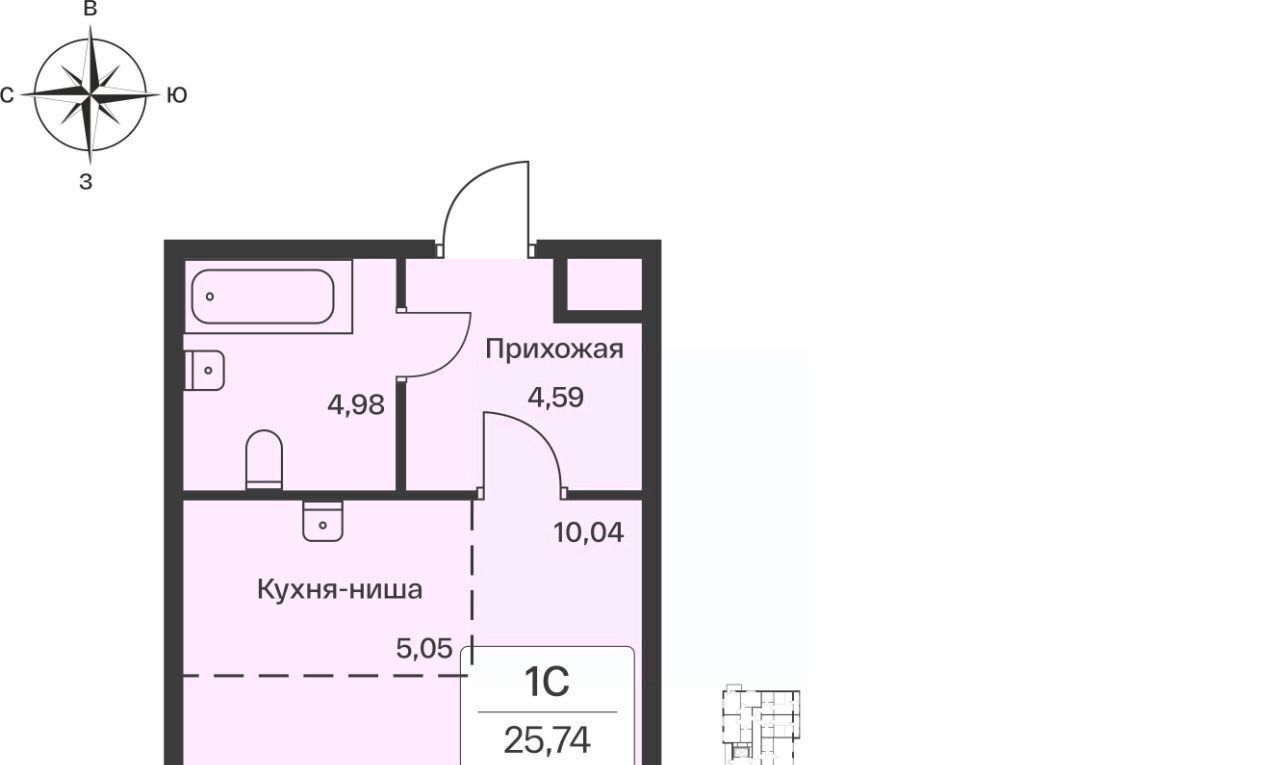 квартира р-н Всеволожский Янино-1 городской поселок, Проспект Большевиков, Расцветай Янино жилой комплекс фото 1