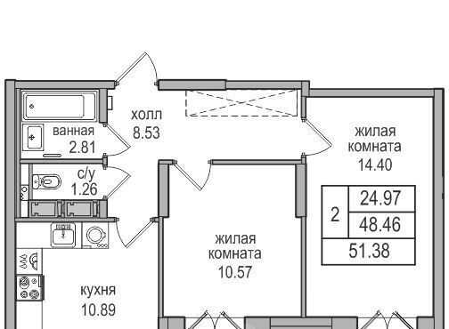 квартира г Санкт-Петербург п Парголово ул Заречная 52к/2 метро Парнас фото 1