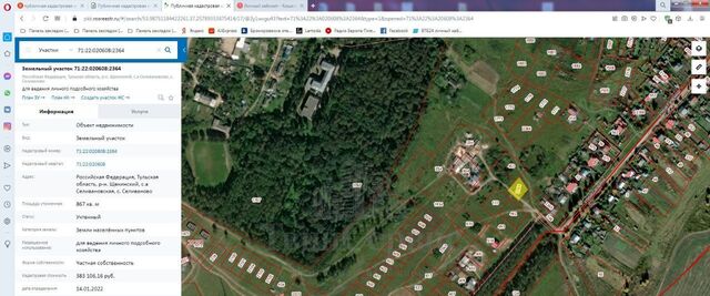 земля с Селиваново Яснополянское муниципальное образование фото
